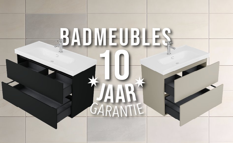 10 jaar garantie op Badvogel badkamermeubels